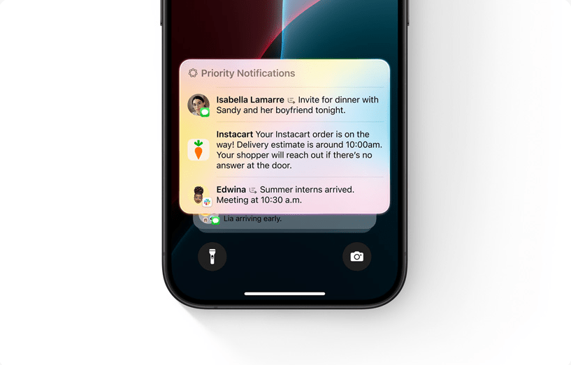 apple intelligence Priority notifications