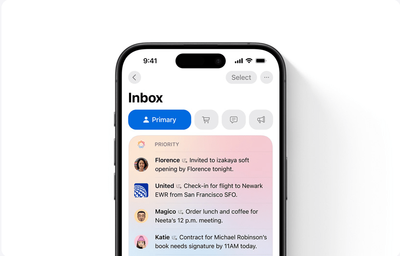 apple intelligence Priority messages in Mail